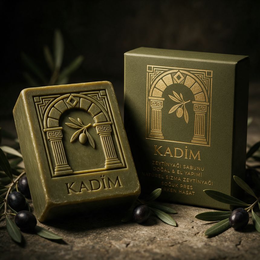 KADİM zeytinyağı sabunu ve kutusu